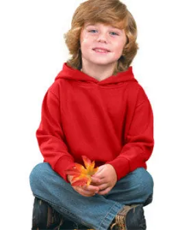 3326 Rabbit Skins Toddler Hooded Sweatshirt with Pockets Red