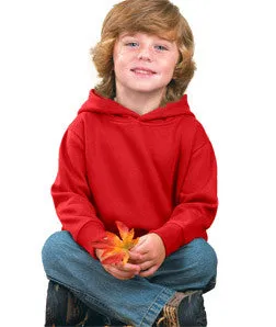 3326 Rabbit Skins Toddler Hooded Sweatshirt with Pockets Red