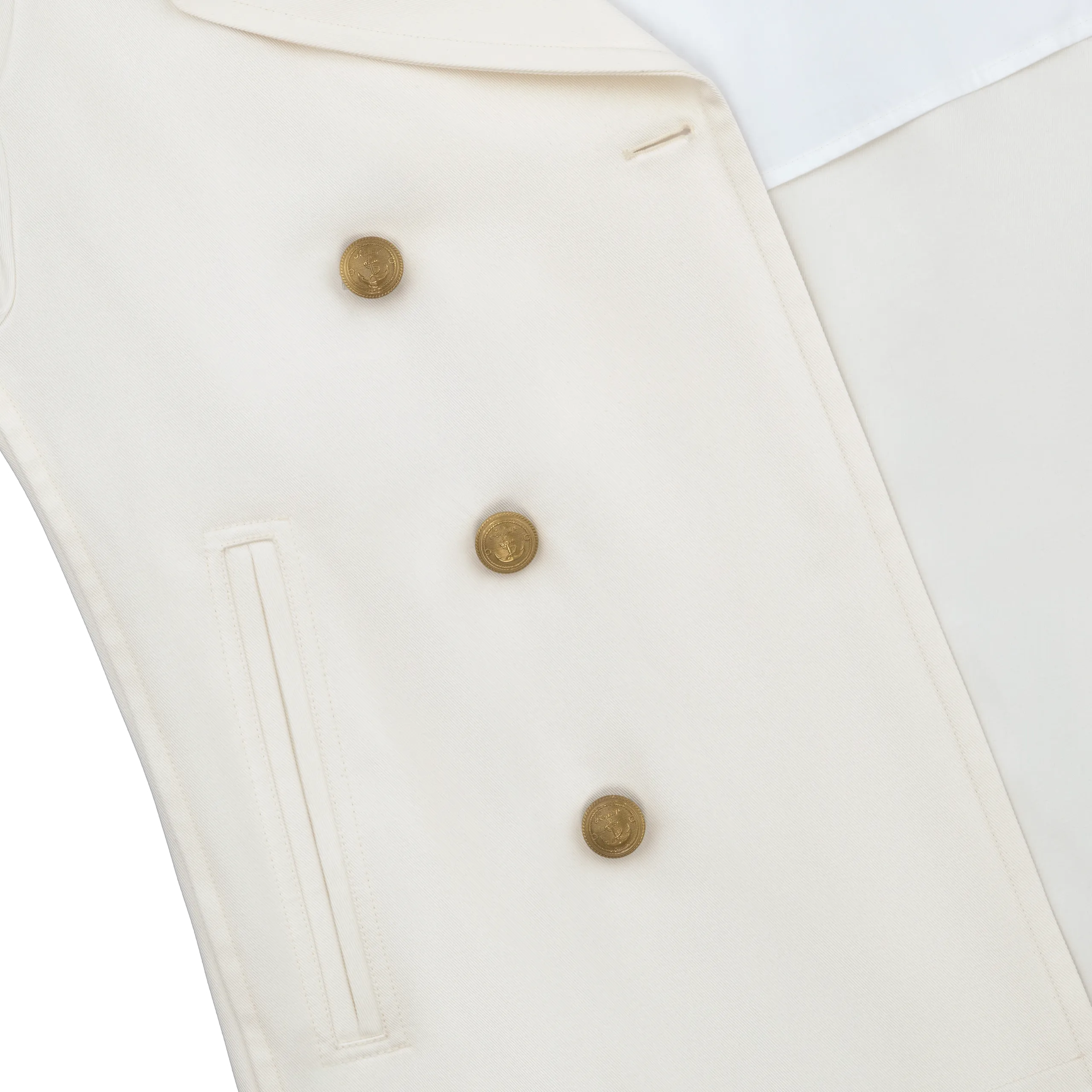 Amalfi Peacoat in White