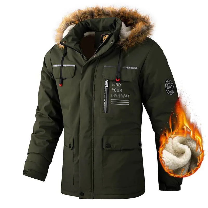 Andy – Men's Hooded Parka with Multiple Pockets