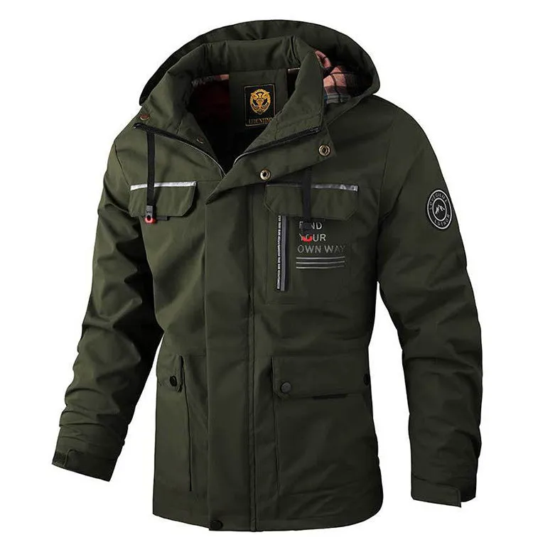 Andy – Men's Hooded Parka with Multiple Pockets