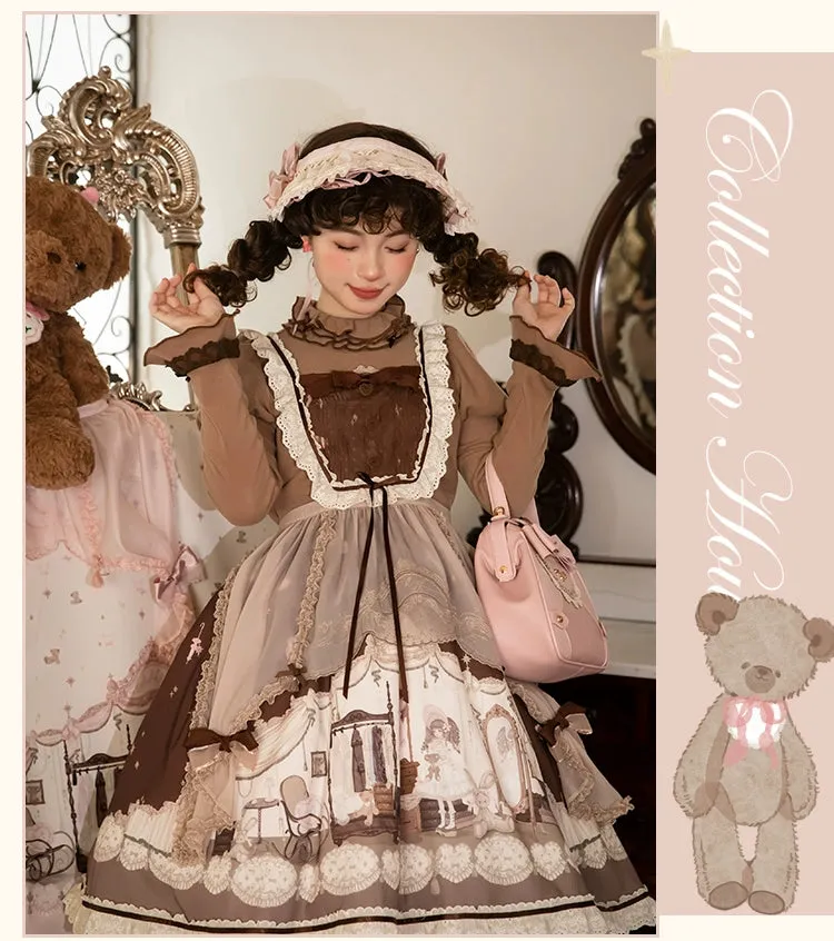 (BFM)Mademoiselle Pearl~Lovely Lolita Dress OP Cloak Blouse SK Set
