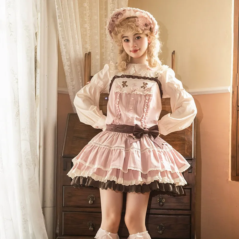 (BFM)Mademoiselle Pearl~Lovely Lolita Dress OP Cloak Blouse SK Set