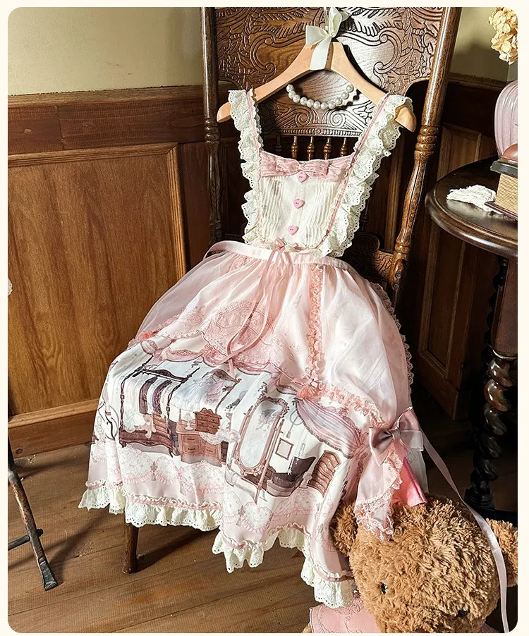 (BFM)Mademoiselle Pearl~Lovely Lolita Dress OP Cloak Blouse SK Set