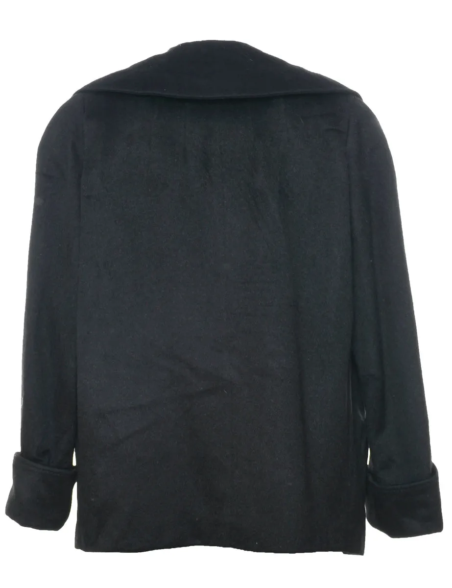 Black 1950s Coat - L