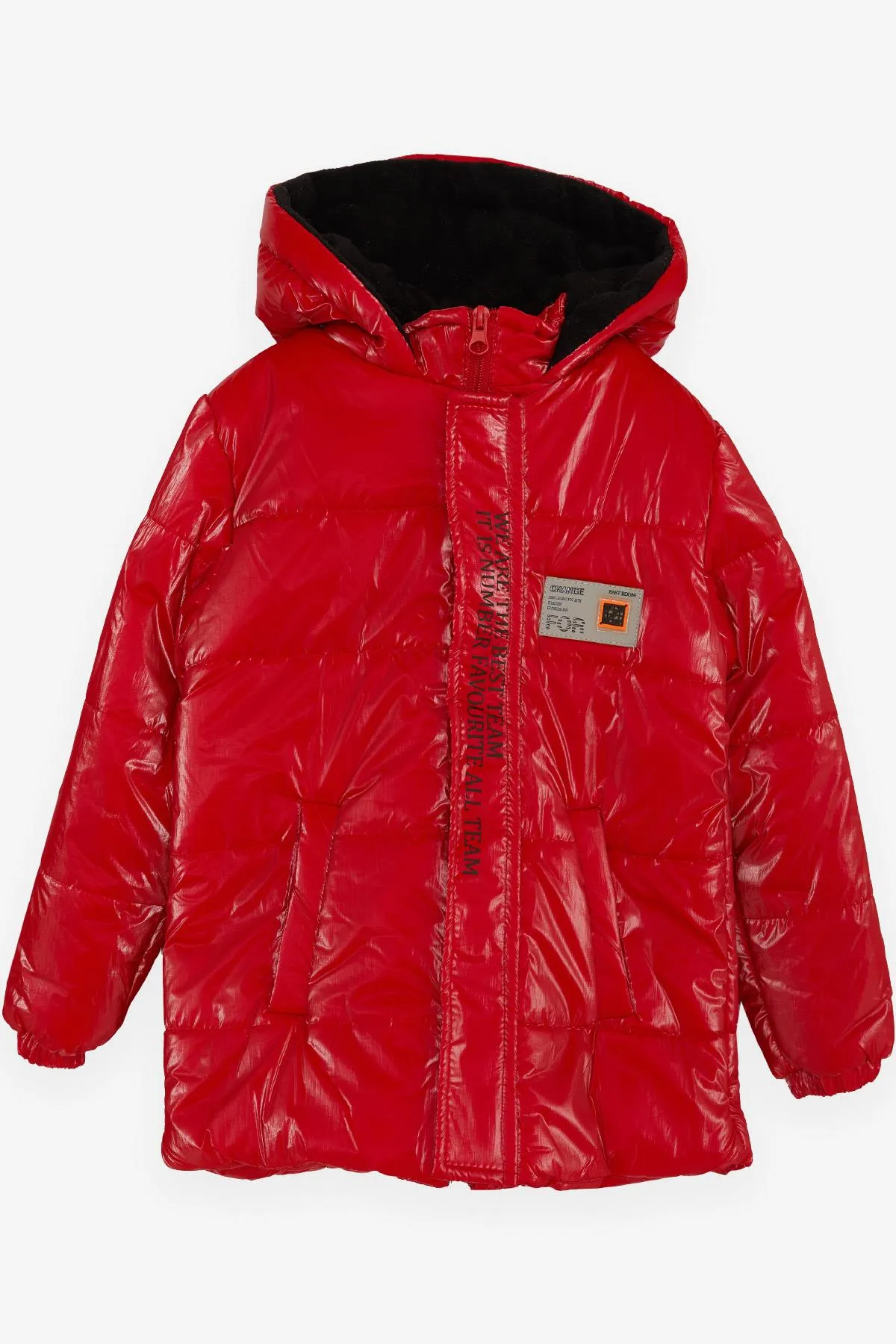 BRE Esso Mandolin Boys' Jacket with Pockets Hooded Logo 2-6 Years, Red - Baldwin Park