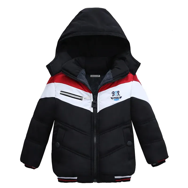 Children's Winter Coat Faux Fur Lined Hood