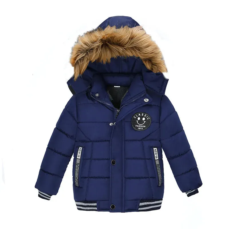 Children's Winter Coat Faux Fur Lined Hood