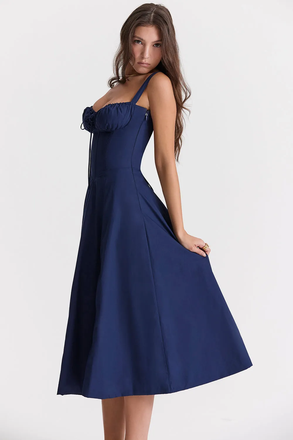 Classy Ruched Chic Corset Dress
