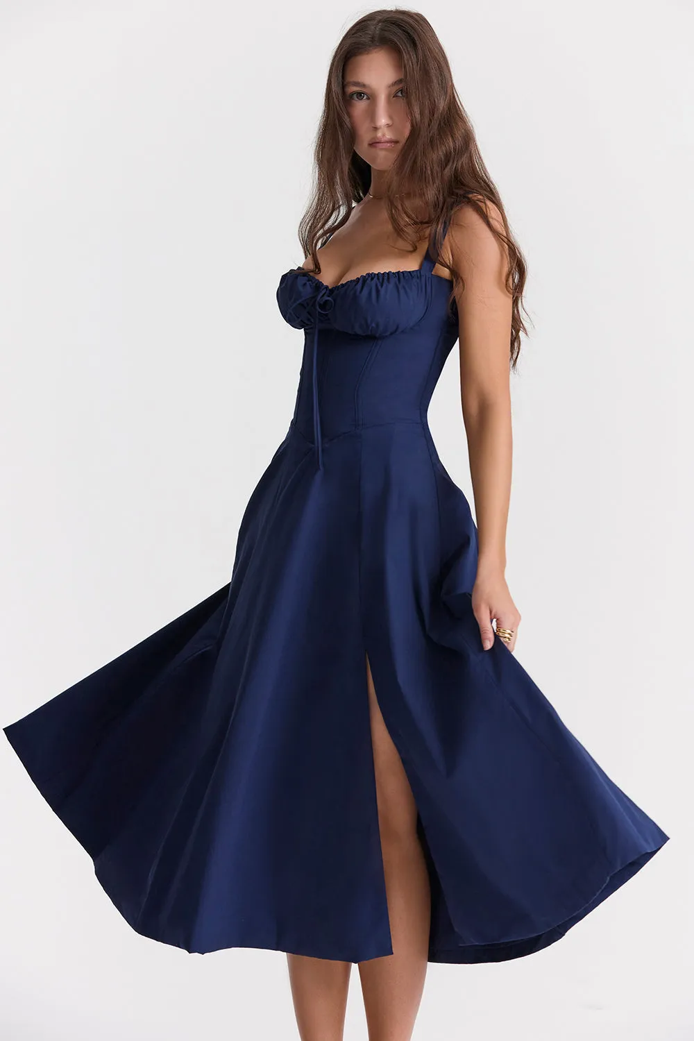 Classy Ruched Chic Corset Dress