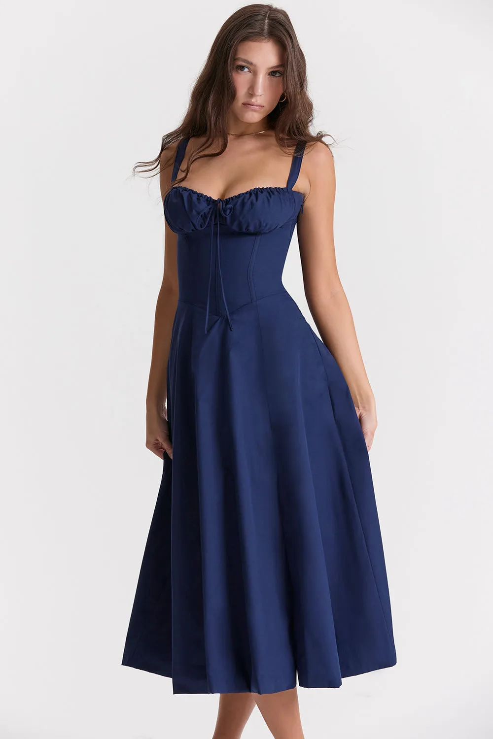 Classy Ruched Chic Corset Dress