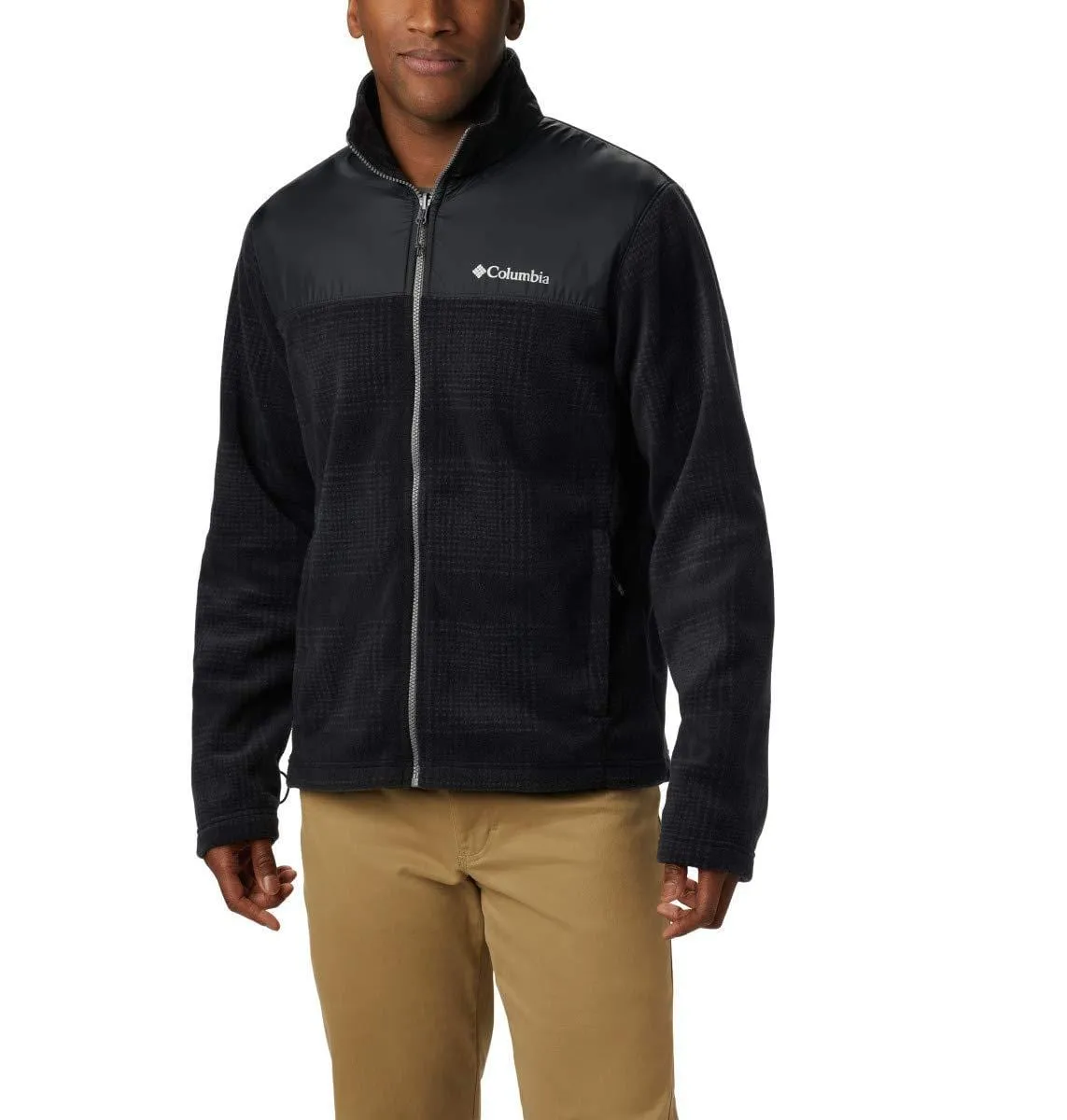 Columbia Men's Bugaboo Ii Fleece Interchange Jacket, Black Cherry, Shark, X-Large