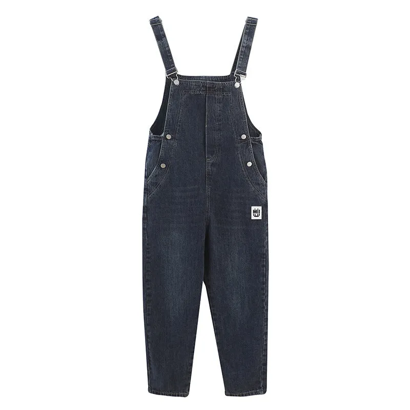 Denim High Waist Slim Fit Dungaree