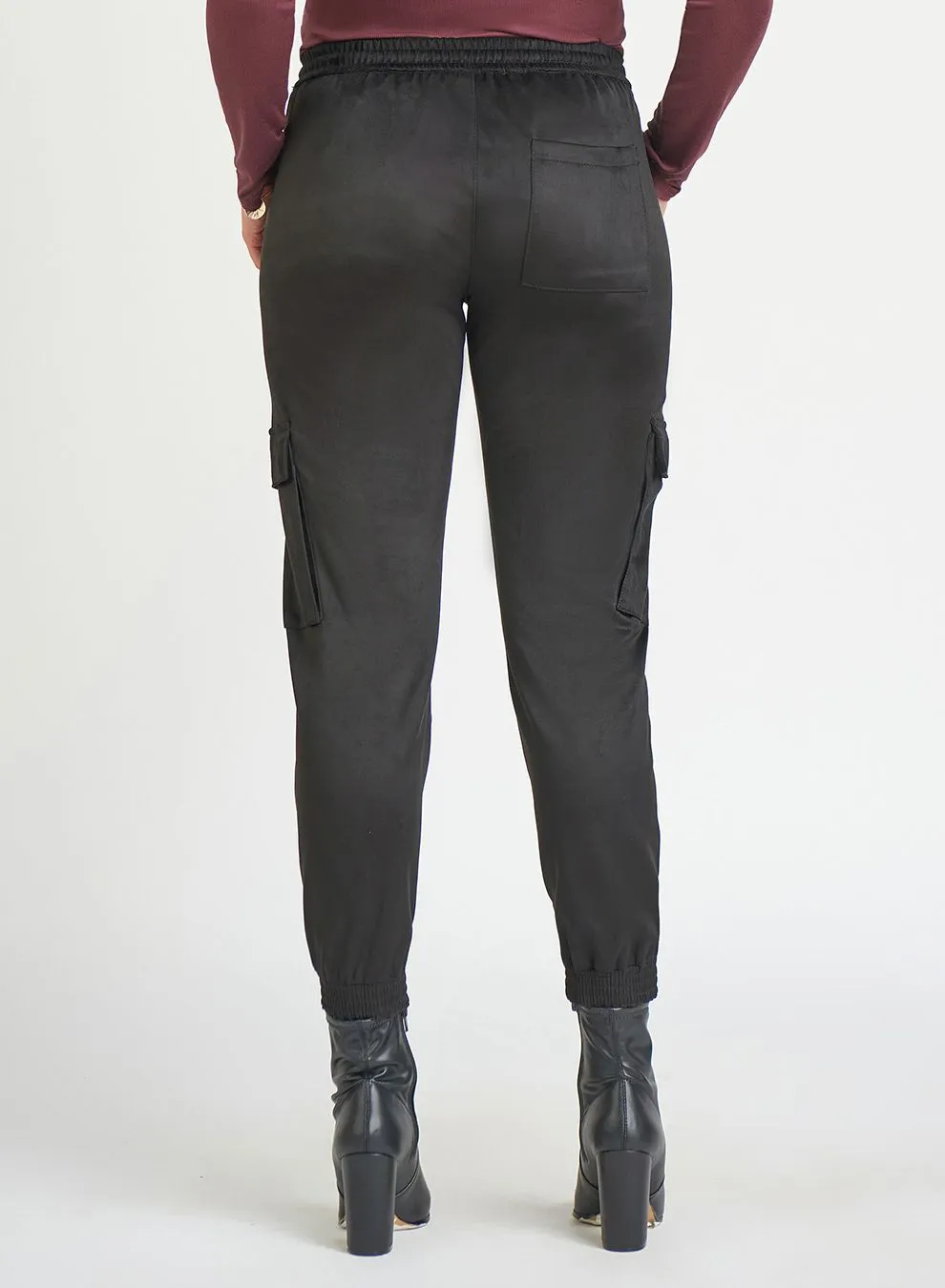 Dex W Faux Suede Cargo Pant