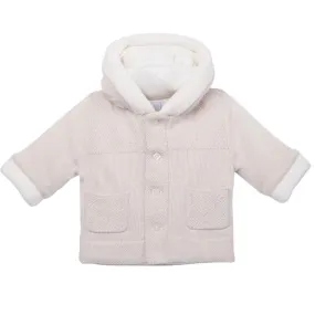 Emile et Rose Holland stone hooded Pompom jacket - AW24/25