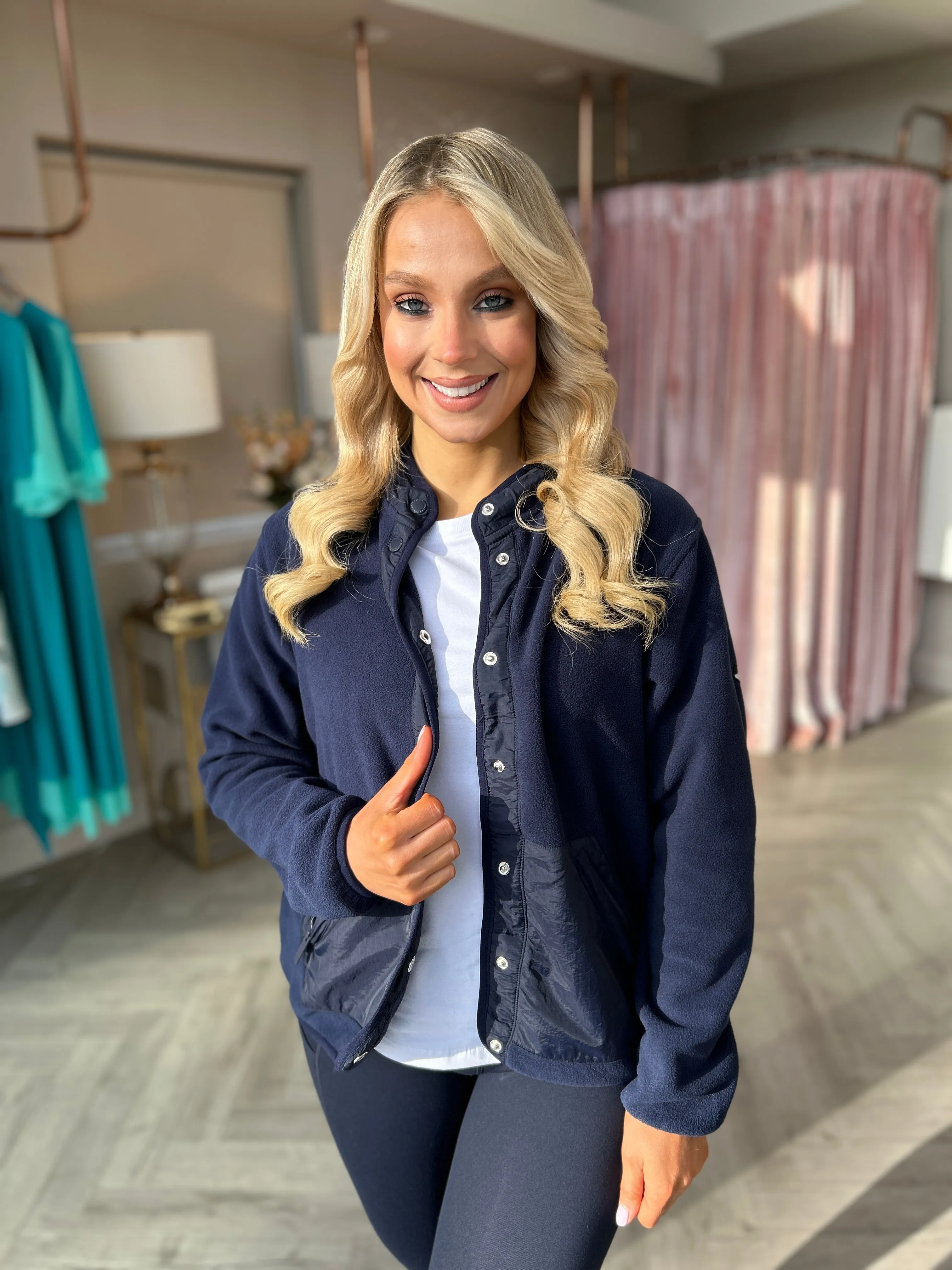 Fay Navy Fleece