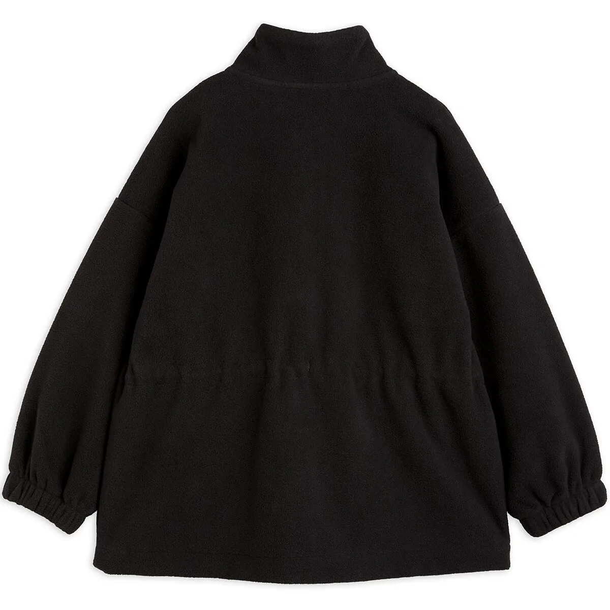 Fleece Wind Jacket in Black by Mini Rodini