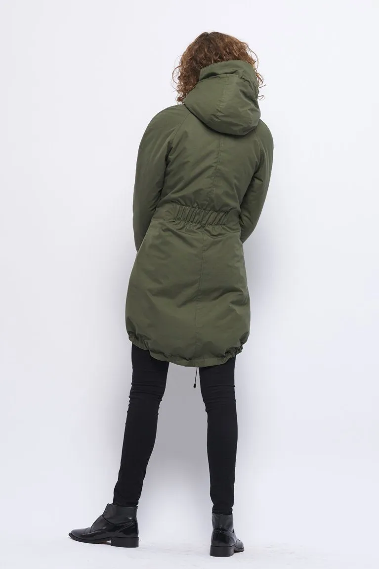 Froks Freja Winter Parka Jakke / Army water resistant cotton