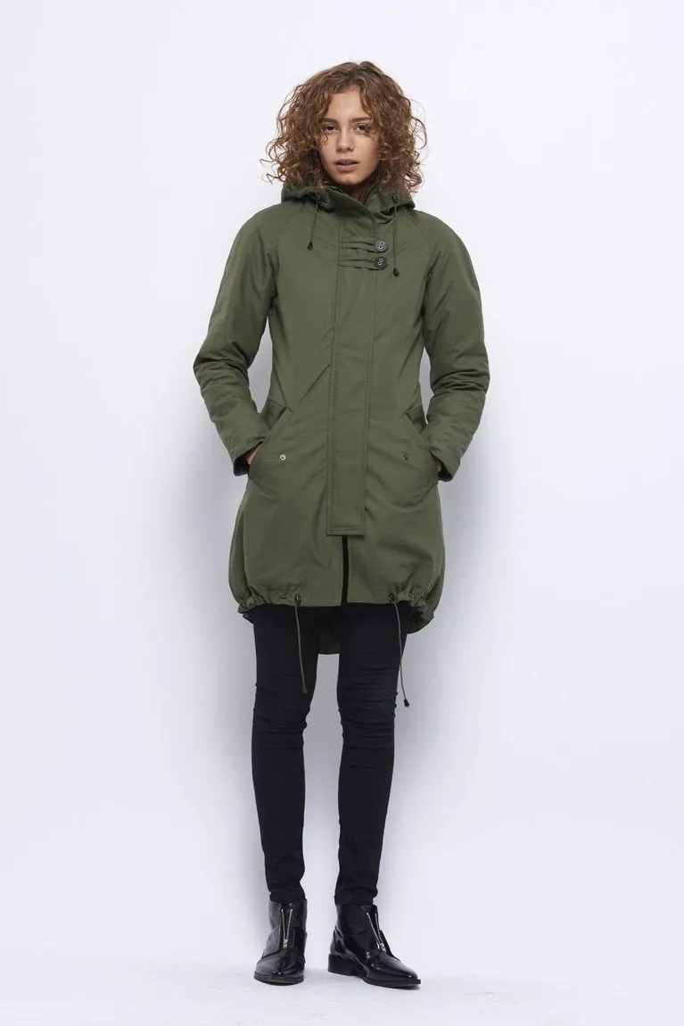 Froks Freja Winter Parka Jakke / Army water resistant cotton