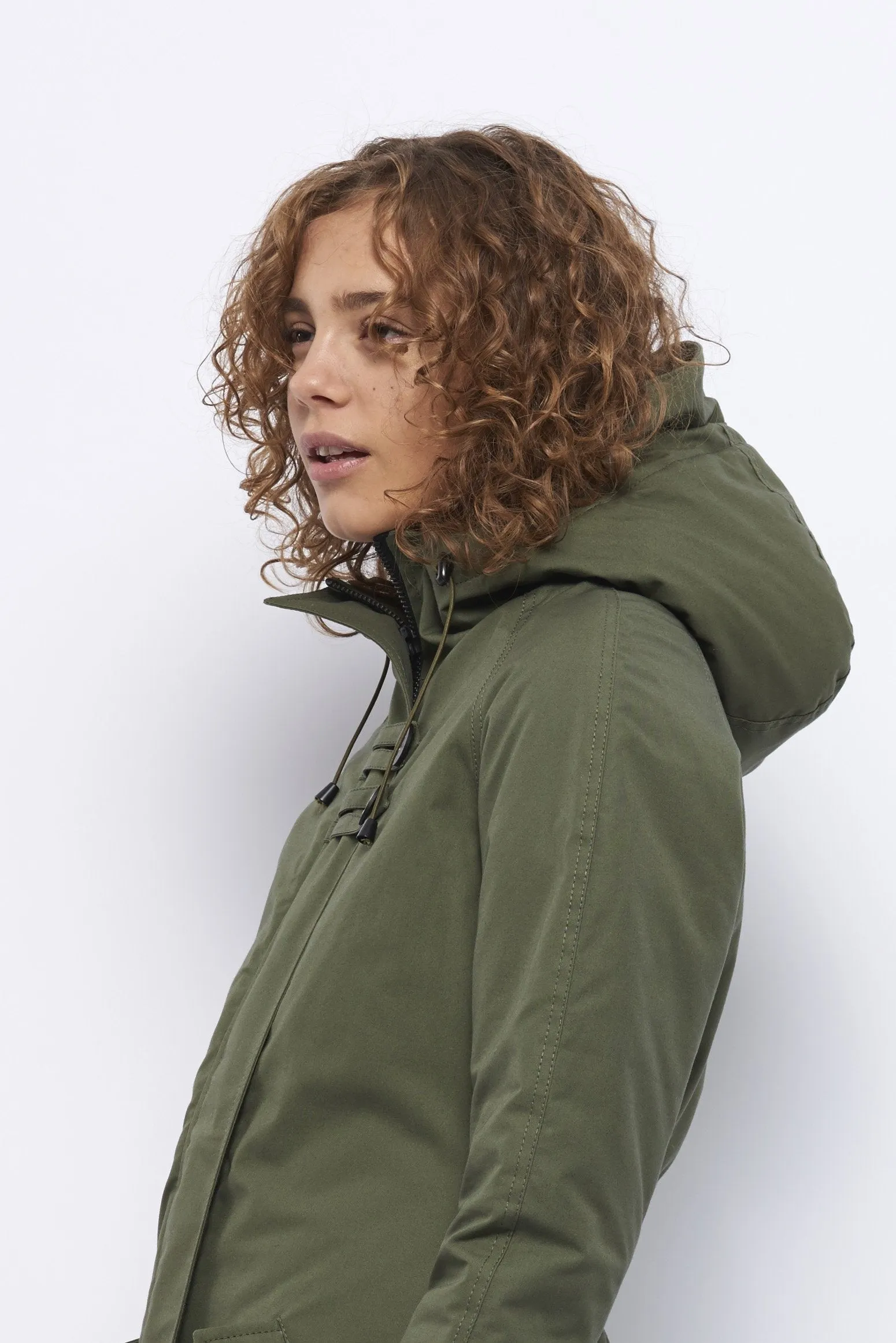 Froks Freja Winter Parka Jakke / Army water resistant cotton
