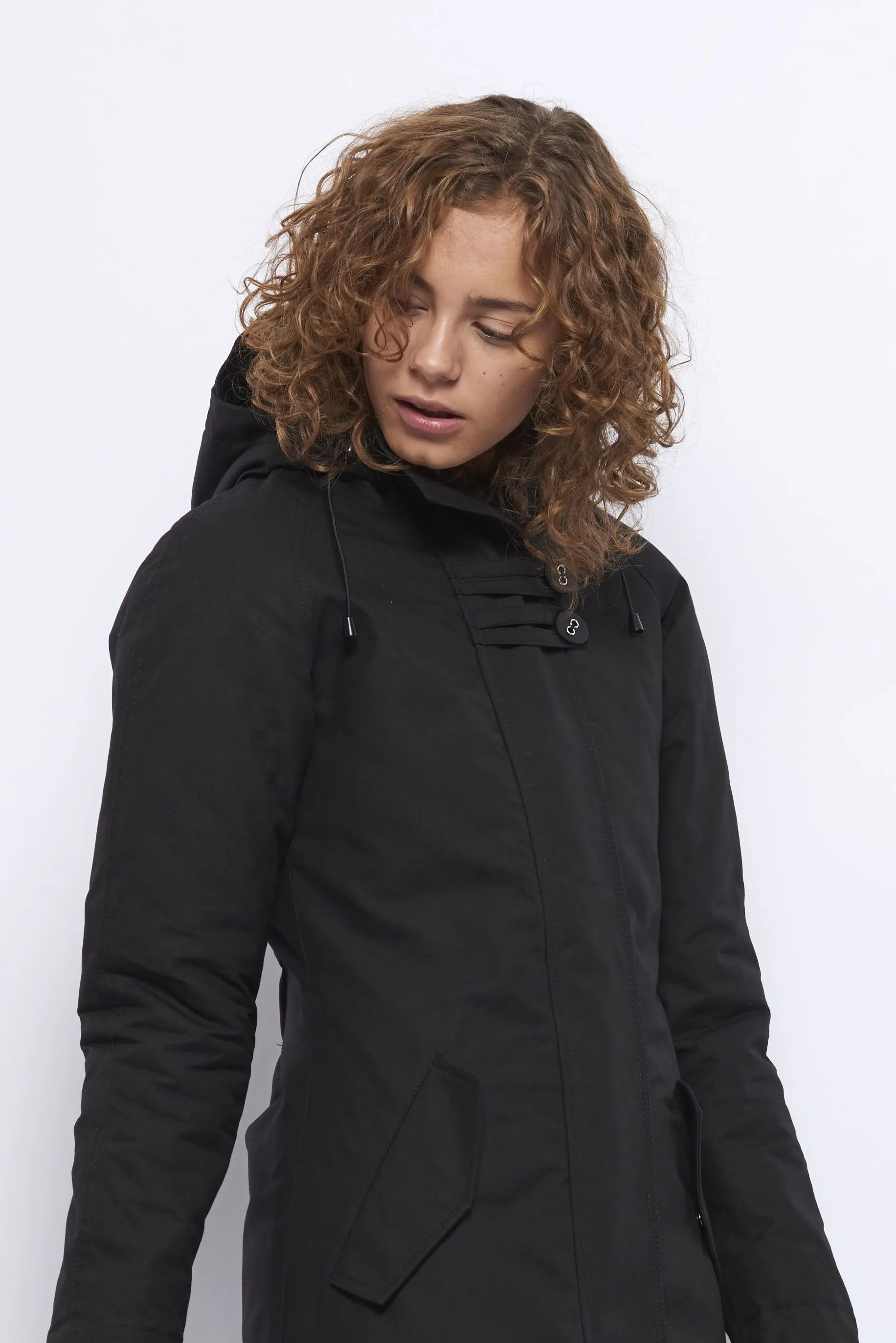 Froks Freja Winter Parka Jakke / Black water resistant cotton
