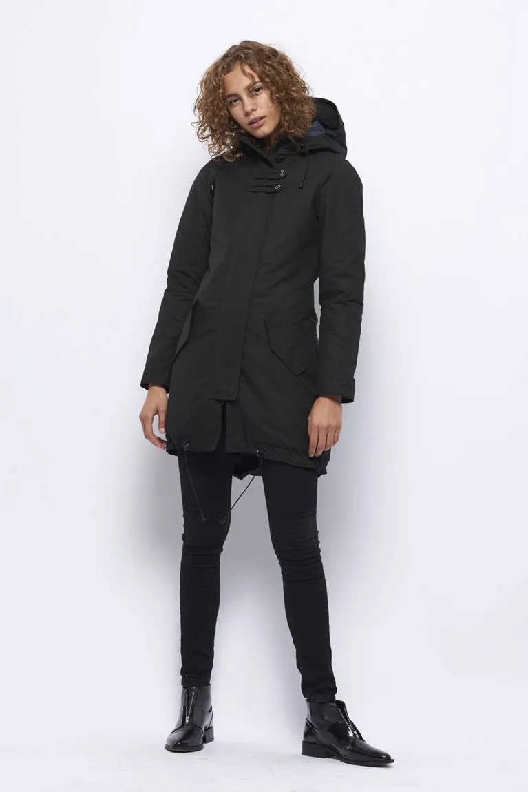 Froks Freja Winter Parka Jakke / Black water resistant cotton