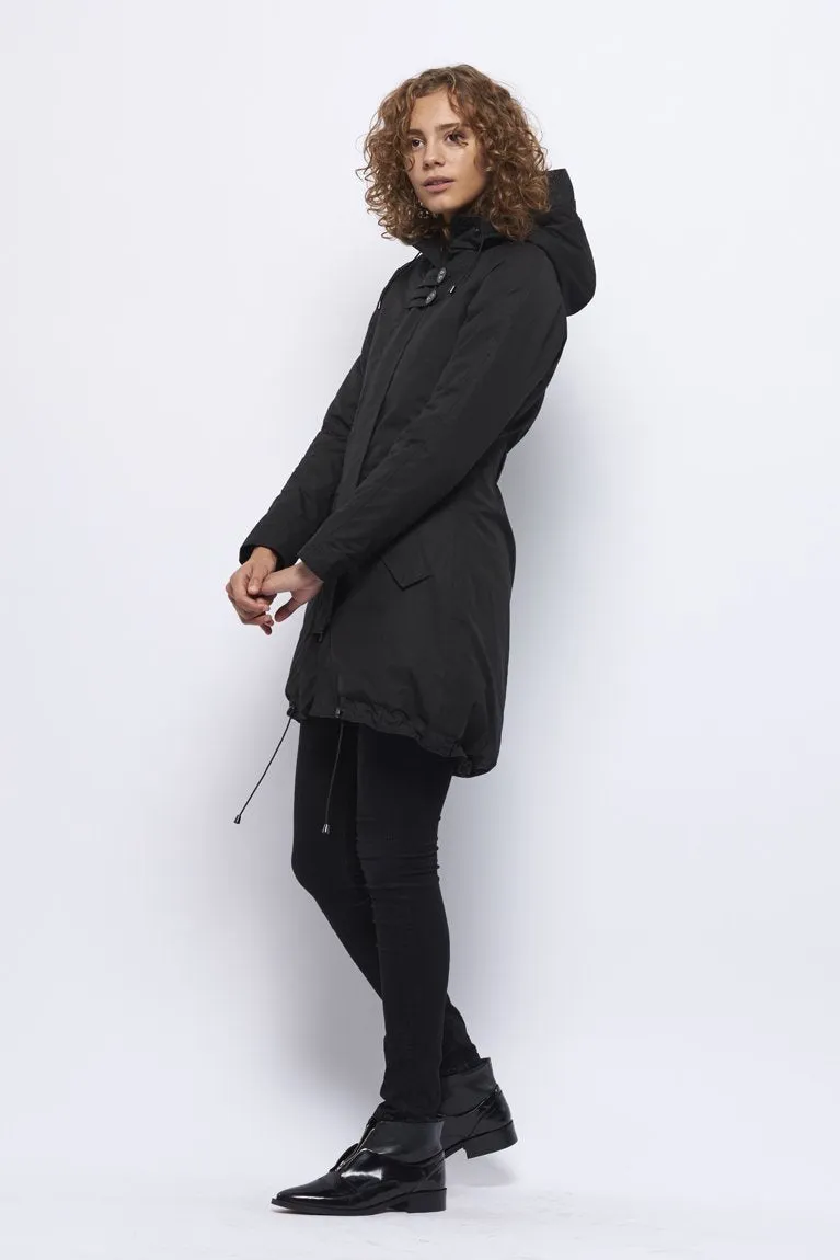 Froks Freja Winter Parka Jakke / Black water resistant cotton