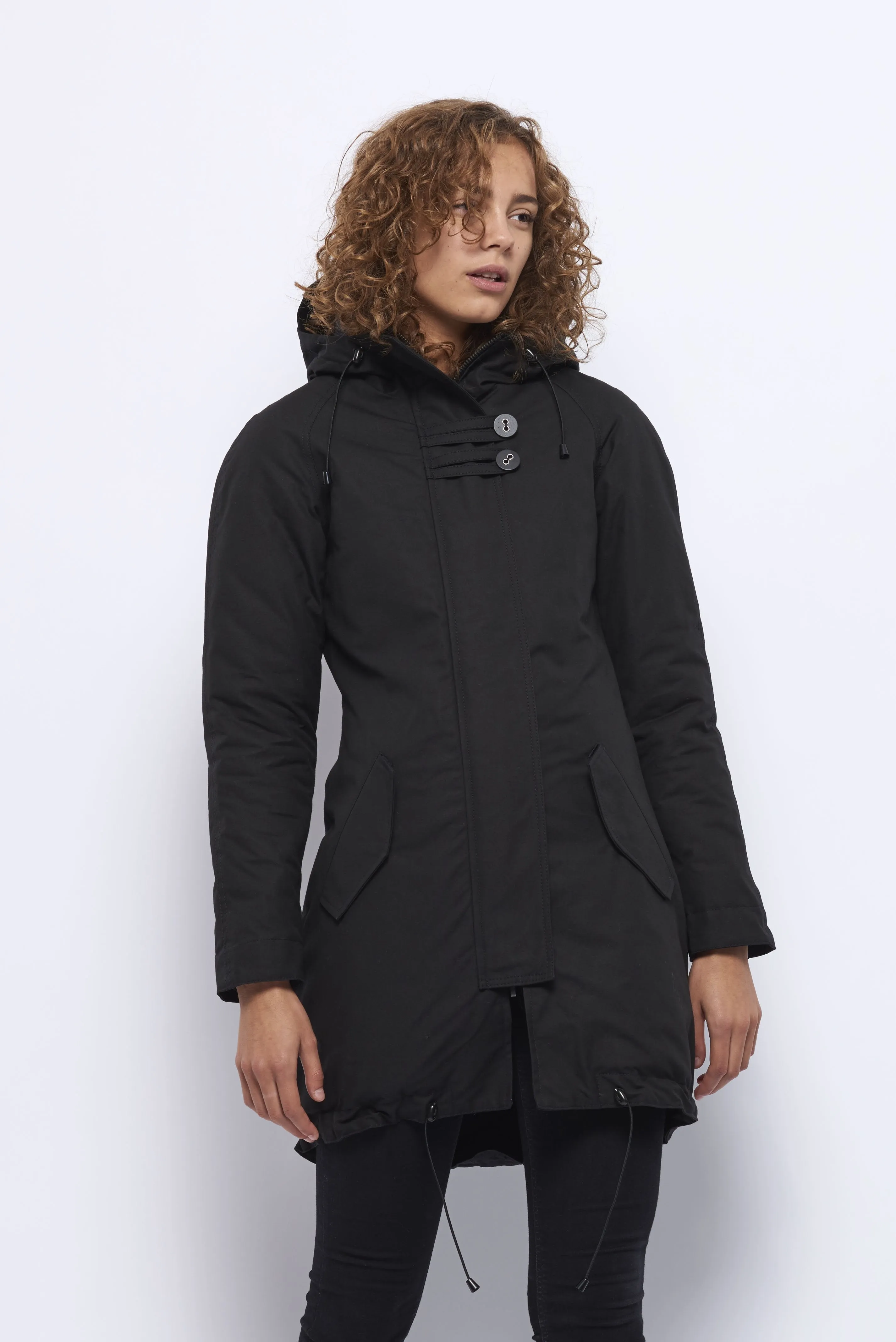 Froks Freja Winter Parka Jakke / Black water resistant cotton