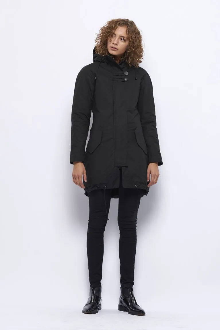 Froks Freja Winter Parka Jakke / Black water resistant cotton