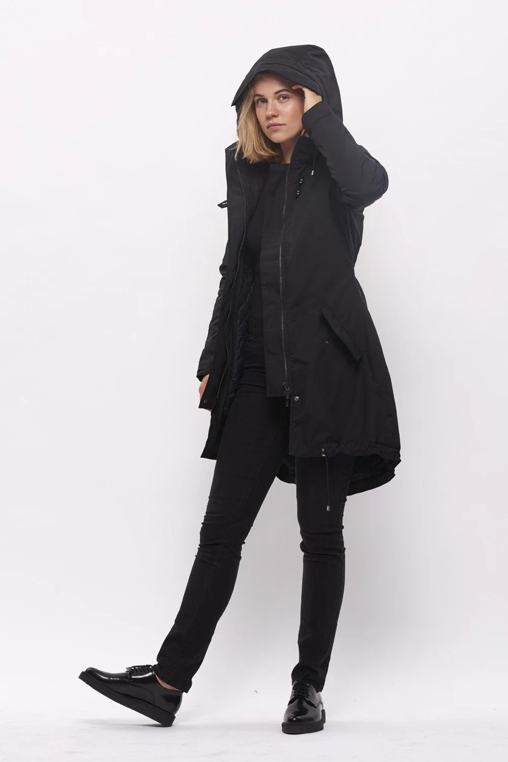 Froks Freja Winter Parka Jakke / Black water resistant poly