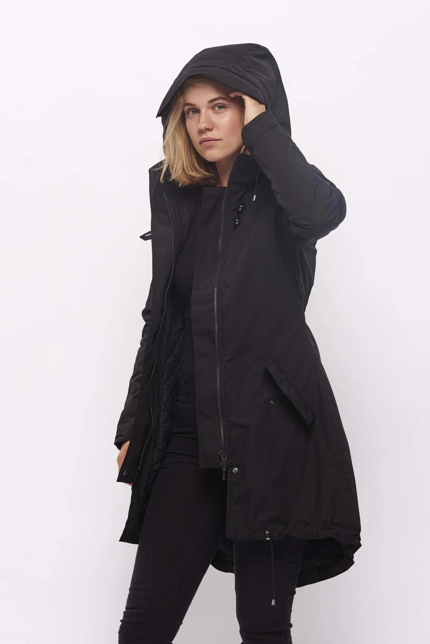 Froks Freja Winter Parka Jakke / Black water resistant poly