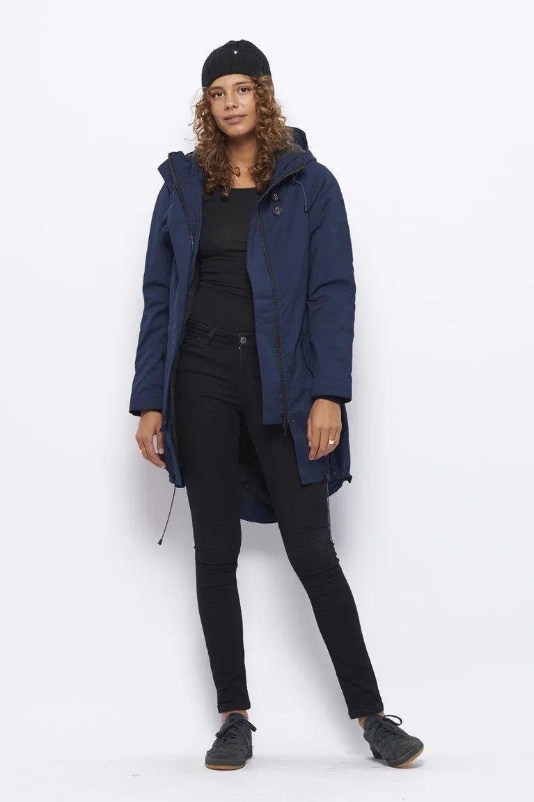Froks Freja Winter Parka Jakke / Blue water resistant micro-poly