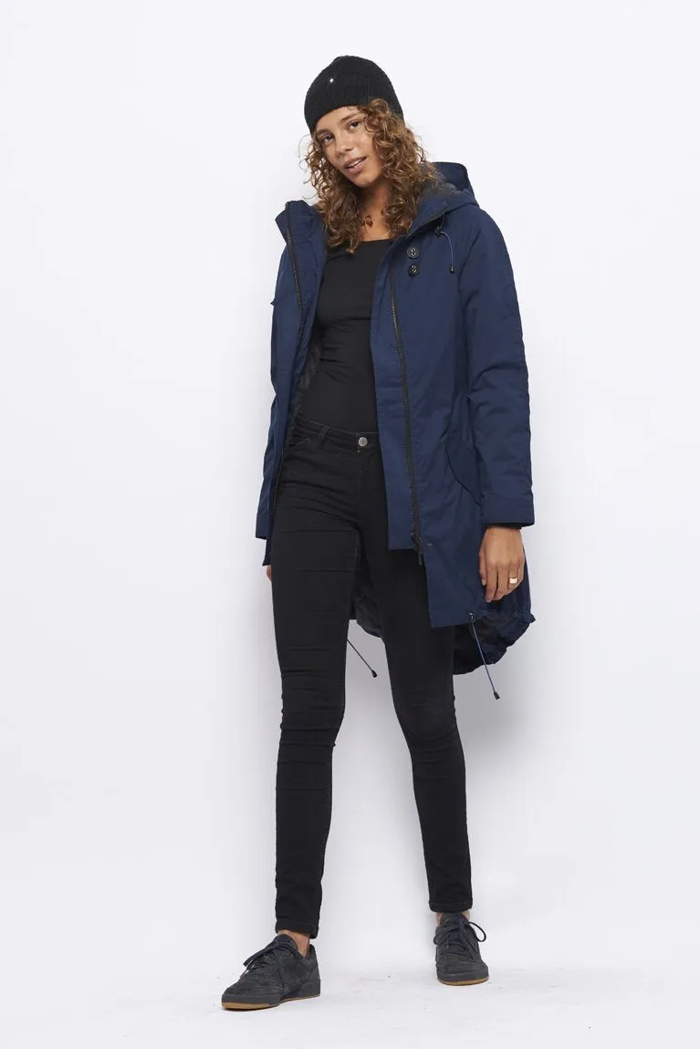 Froks Freja Winter Parka Jakke / Blue water resistant micro-poly