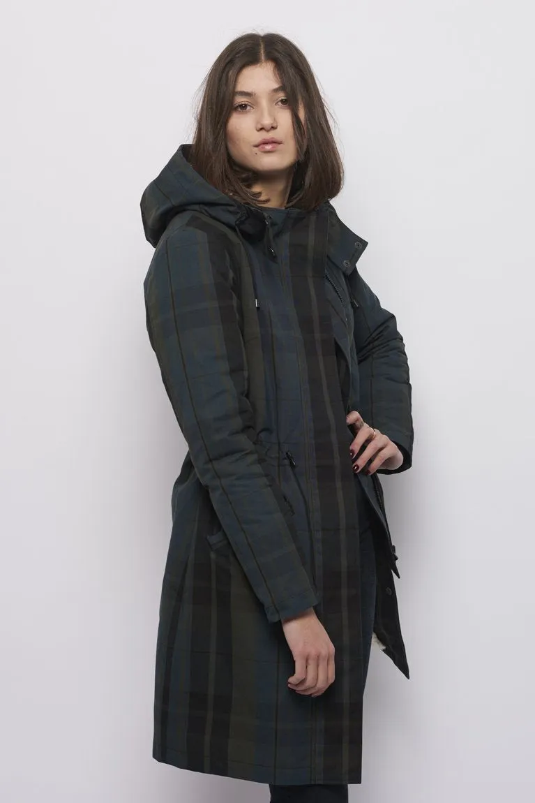 Froks Teddy Winter Parka Jakke / Check water resistant cotton