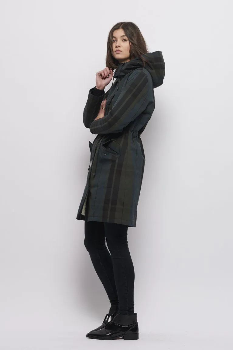 Froks Teddy Winter Parka Jakke / Check water resistant cotton