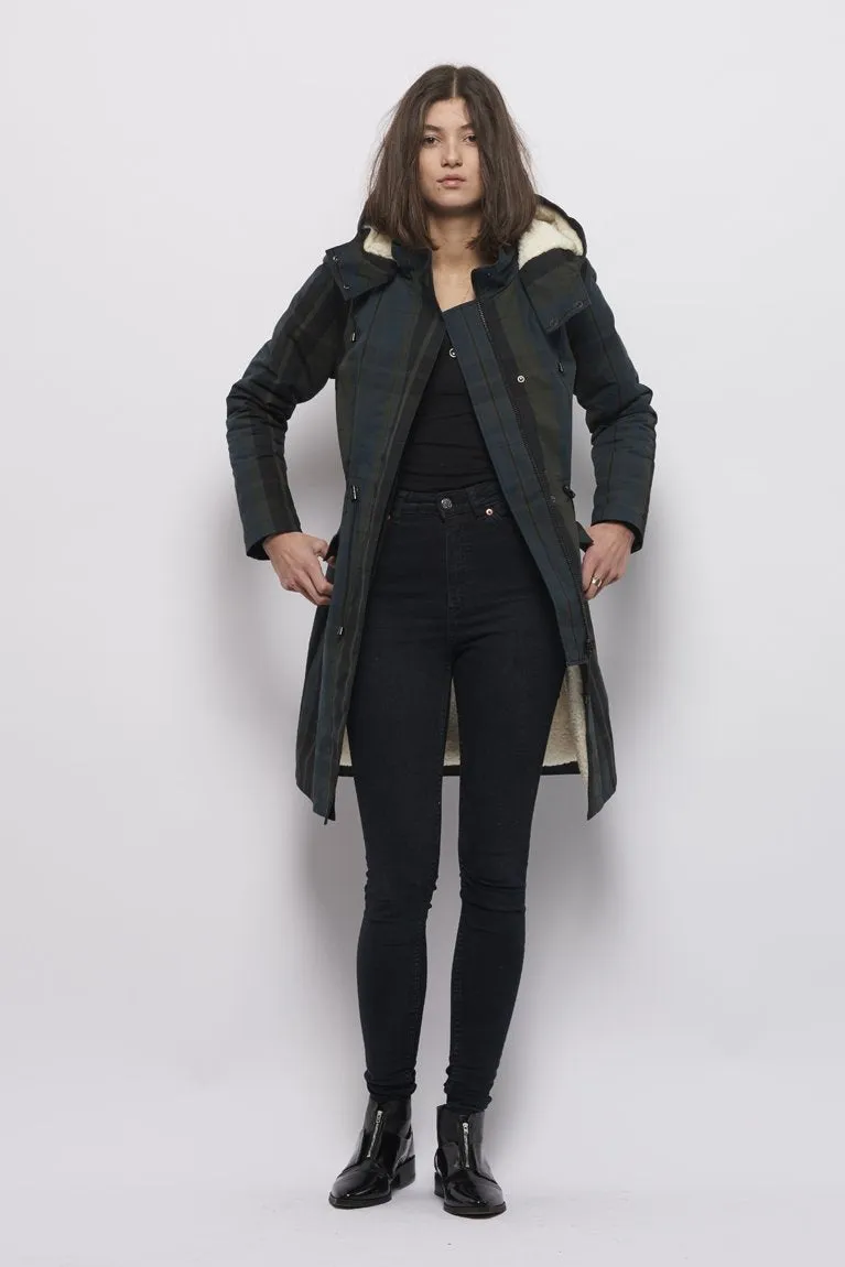 Froks Teddy Winter Parka Jakke / Check water resistant cotton