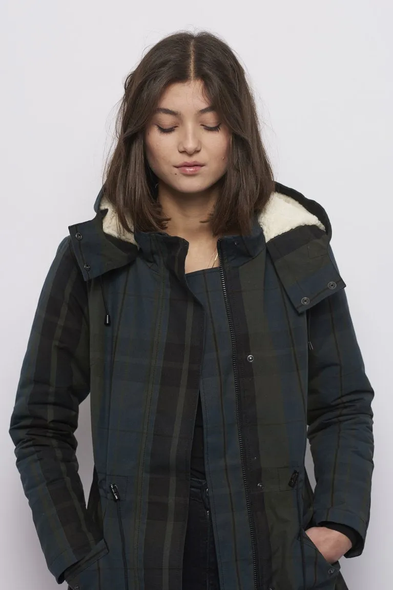 Froks Teddy Winter Parka Jakke / Check water resistant cotton