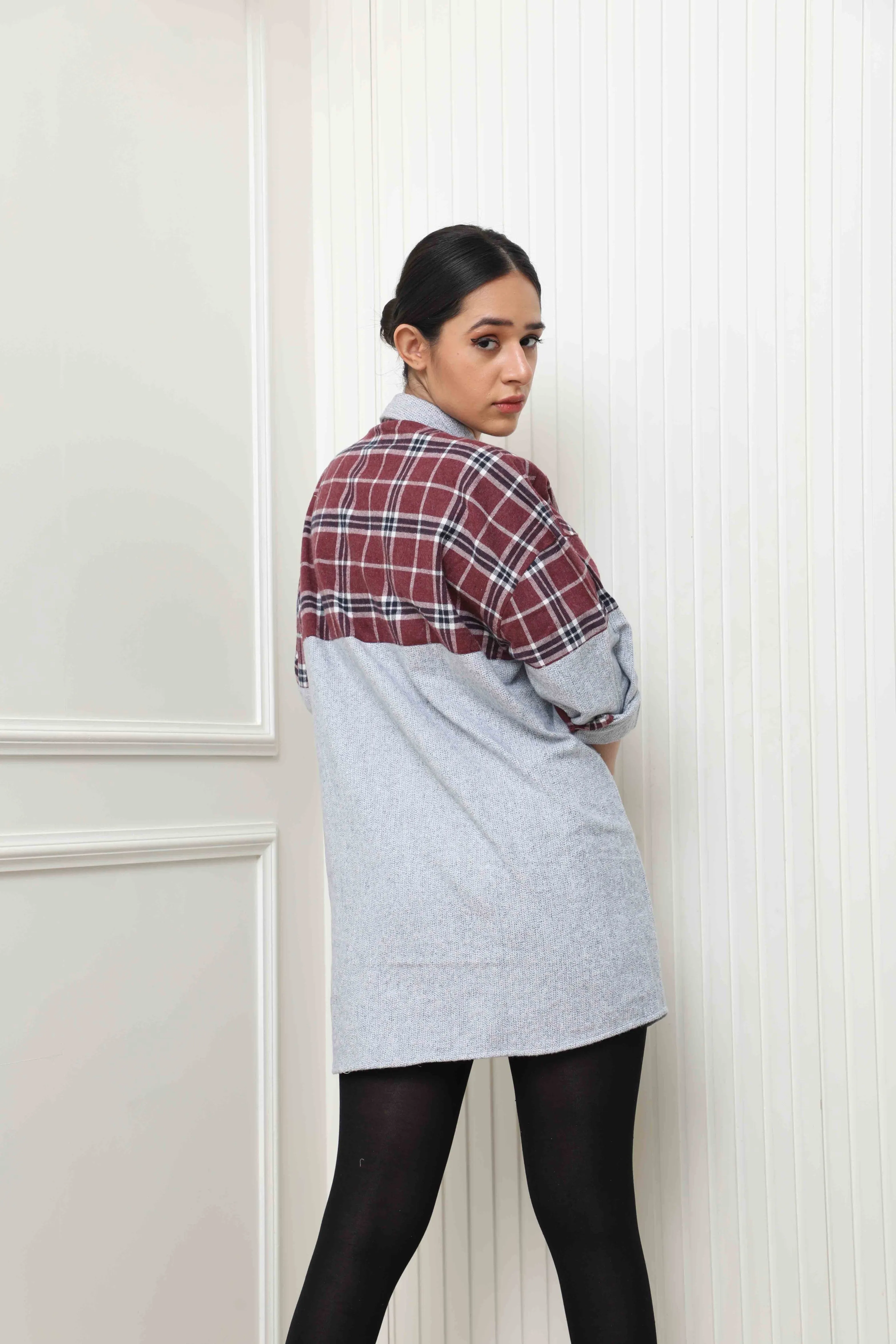 Half & Half Flannel Shirt