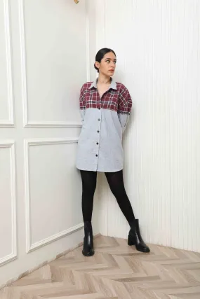 Half & Half Flannel Shirt
