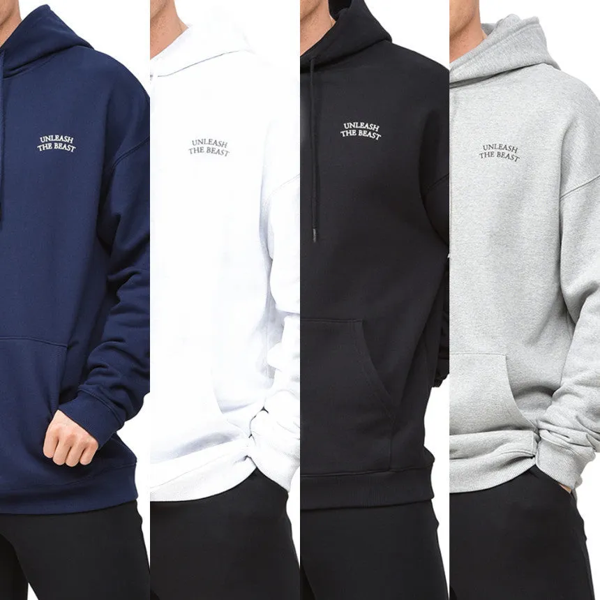 Hzori Men's Fitness Sweater Men's Hooded Basketball Wear Running Training Pullover Casual Loose Sports Long Sleeve Jacket Fashion