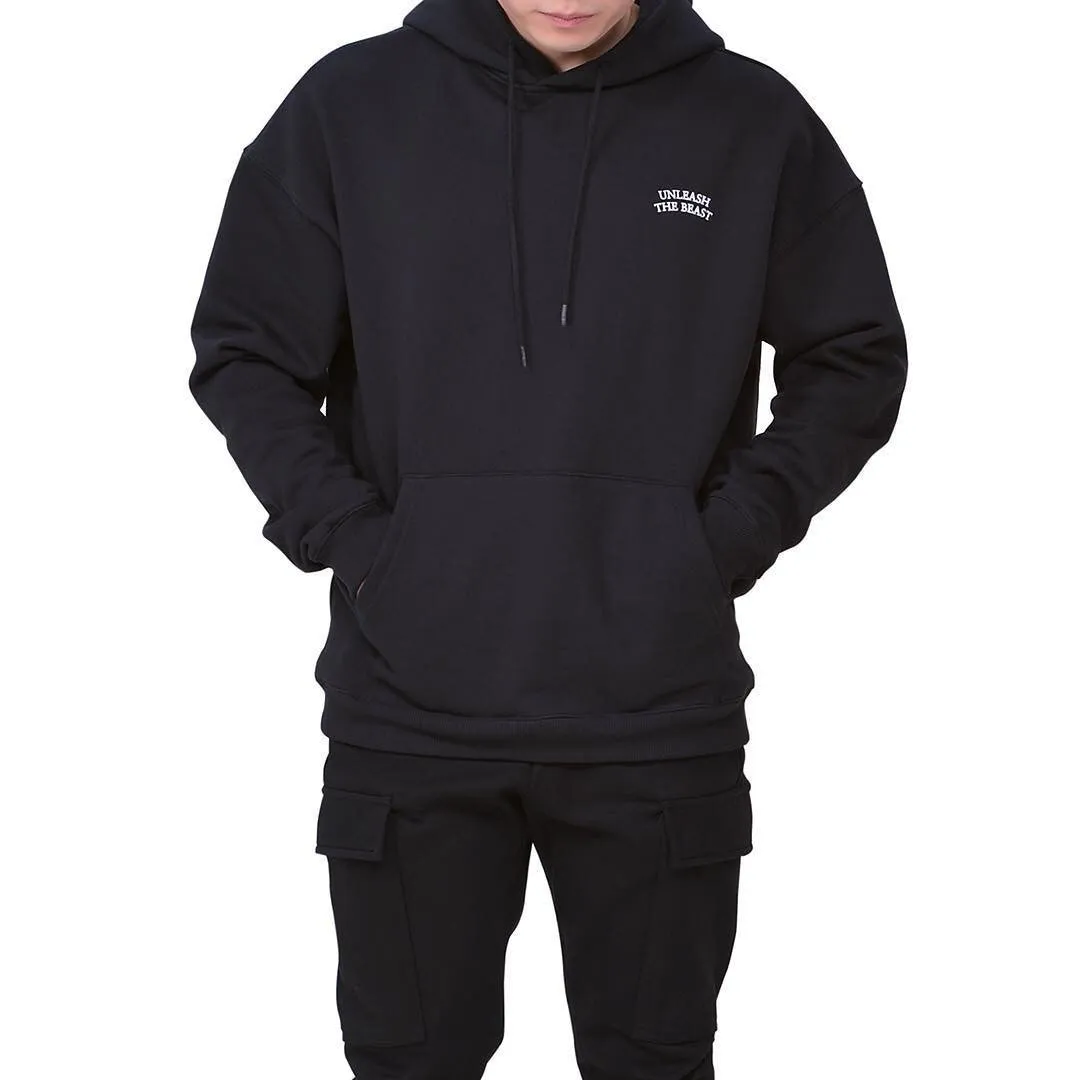 Hzori Men's Fitness Sweater Men's Hooded Basketball Wear Running Training Pullover Casual Loose Sports Long Sleeve Jacket Fashion