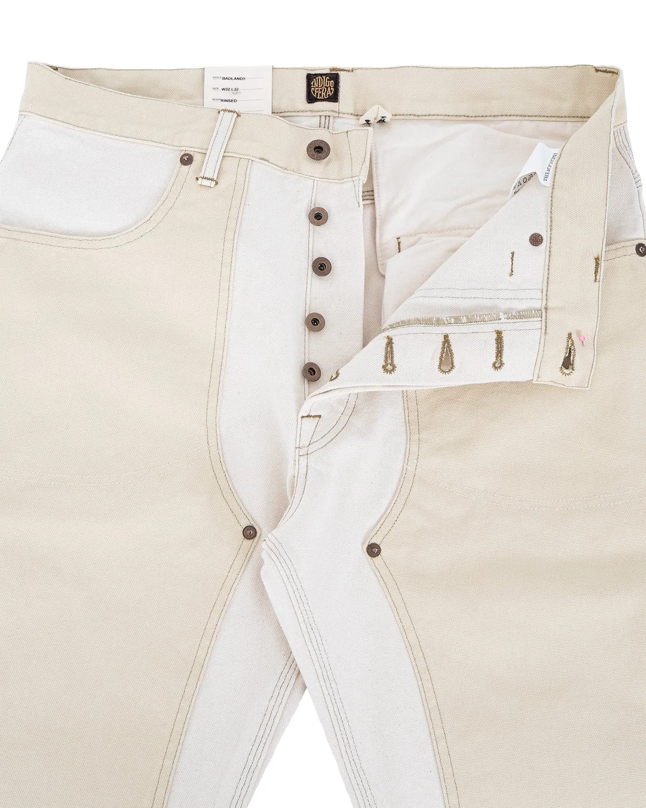 Indigofera Badlands Pants, Smithson Canvas, Two-Tone White