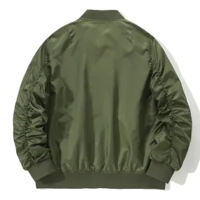 James™  groen waterdicht met rits heren bomberjacket