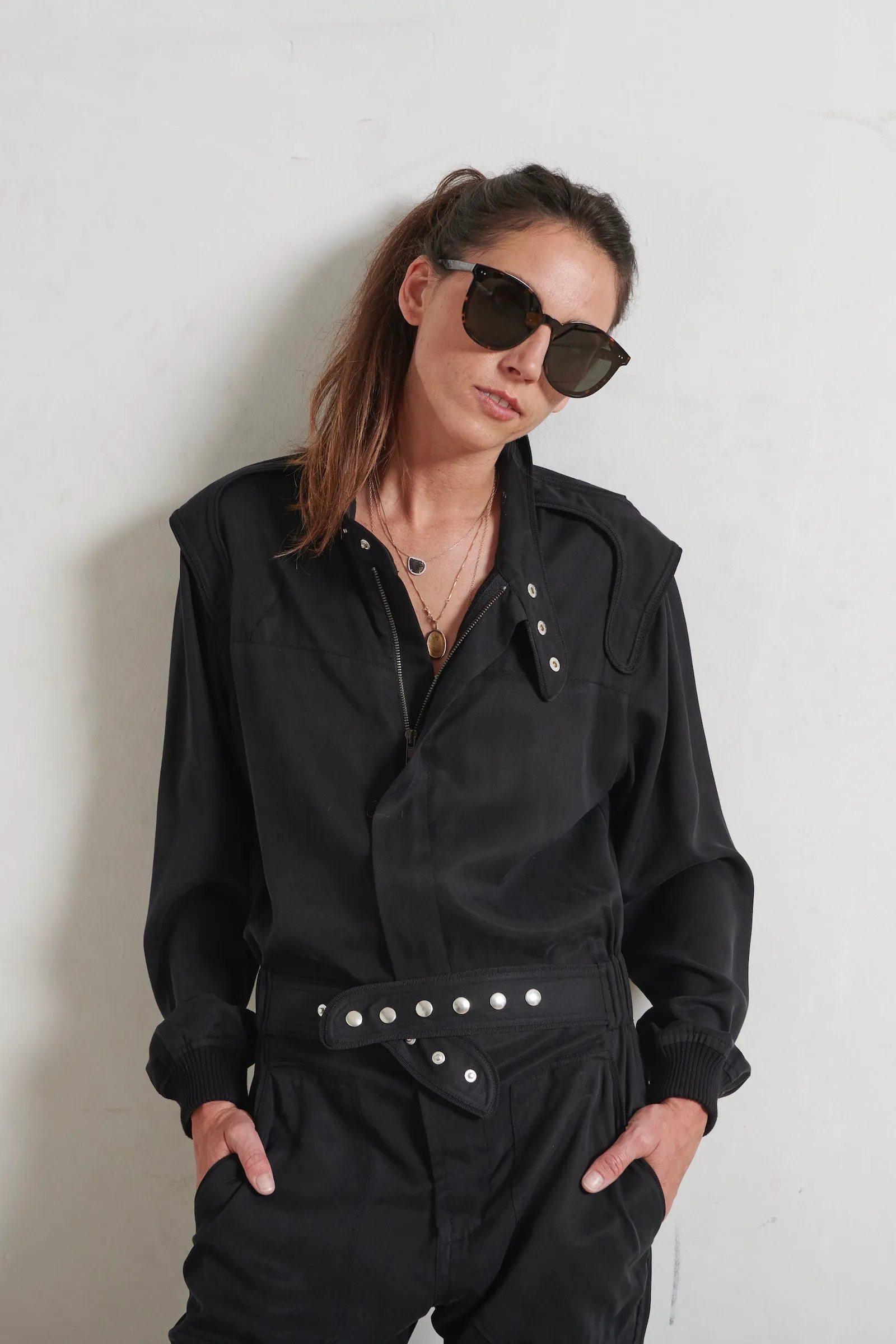 Jim racing jumpsuit - Black