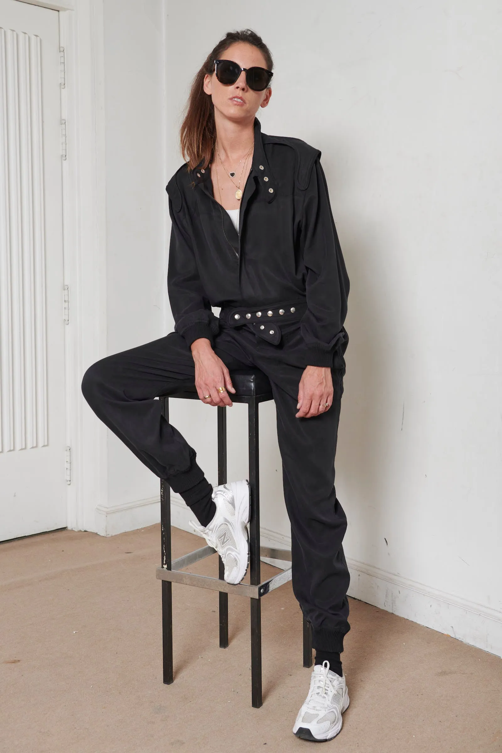 Jim racing jumpsuit - Black