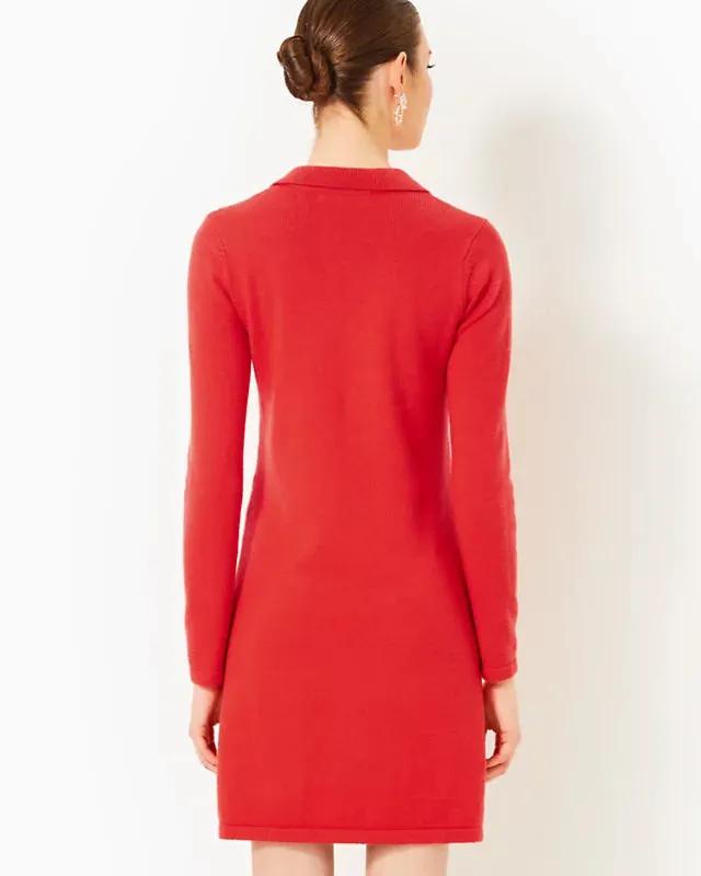 Lilly Pulitzer Adalena Sweater Dress Rococo Red
