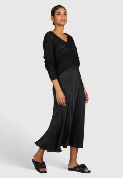 Marc Aurel Viscose satin maxi skirt