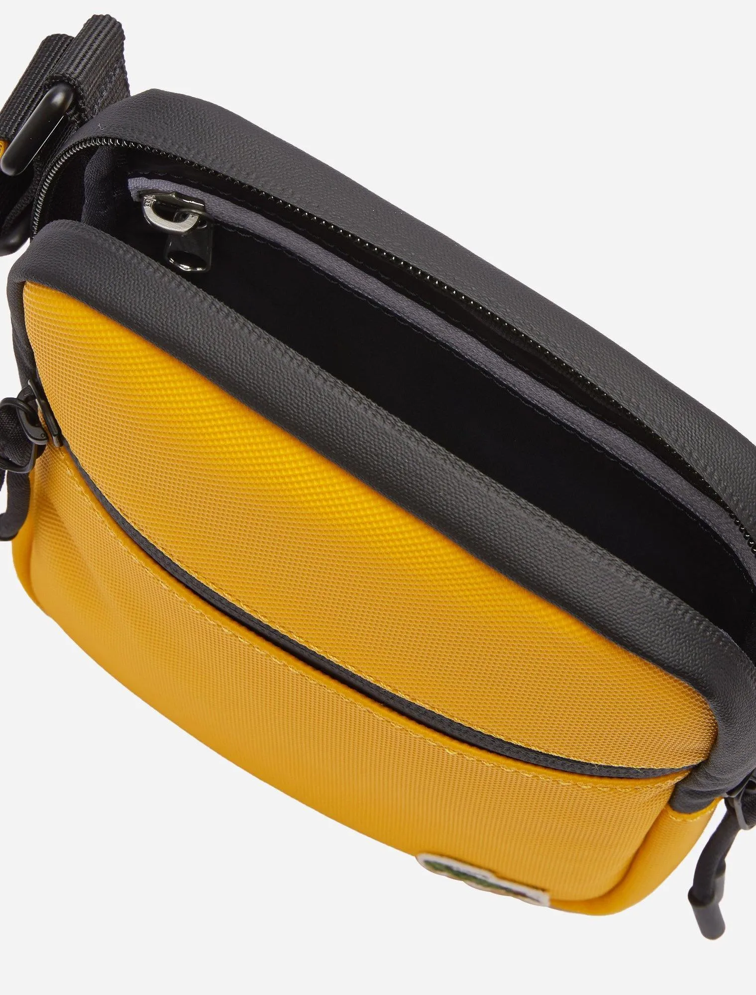 Mens LCST Coated Canvas Small Flat Crossbody Bag