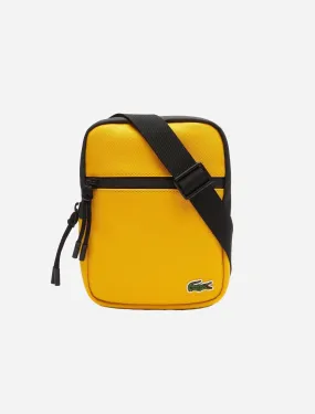 Mens LCST Coated Canvas Small Flat Crossbody Bag