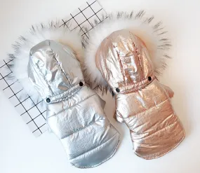 Metallic Glamour Parka